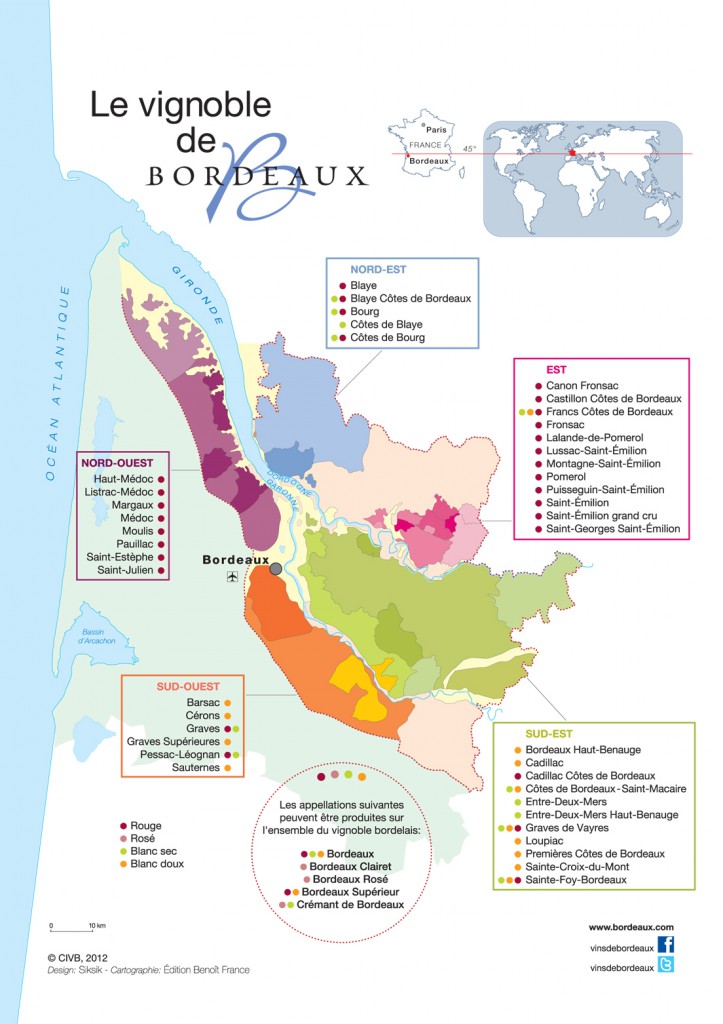 carte vin bordeaux